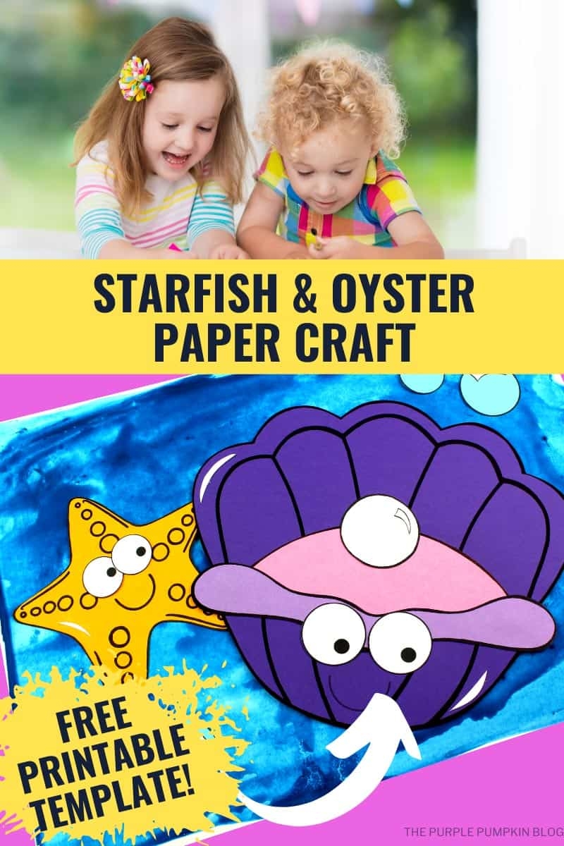 Paper Oyster Craft Bonus Starfish Sea Creature Craft 