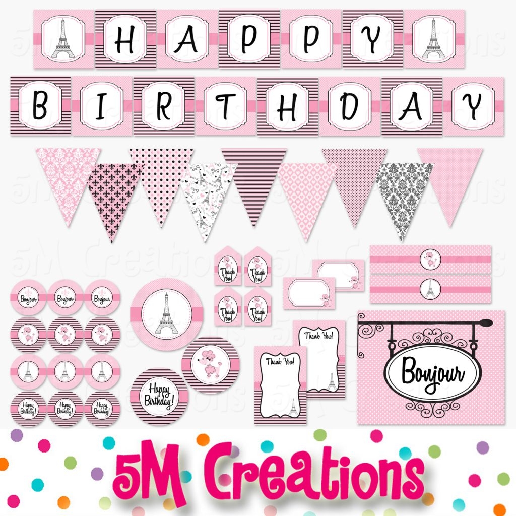Paris Birthday Party 5M Creations Blog