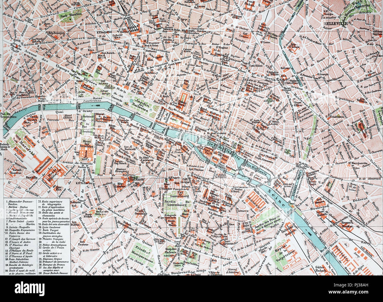Printable Map Of Paris