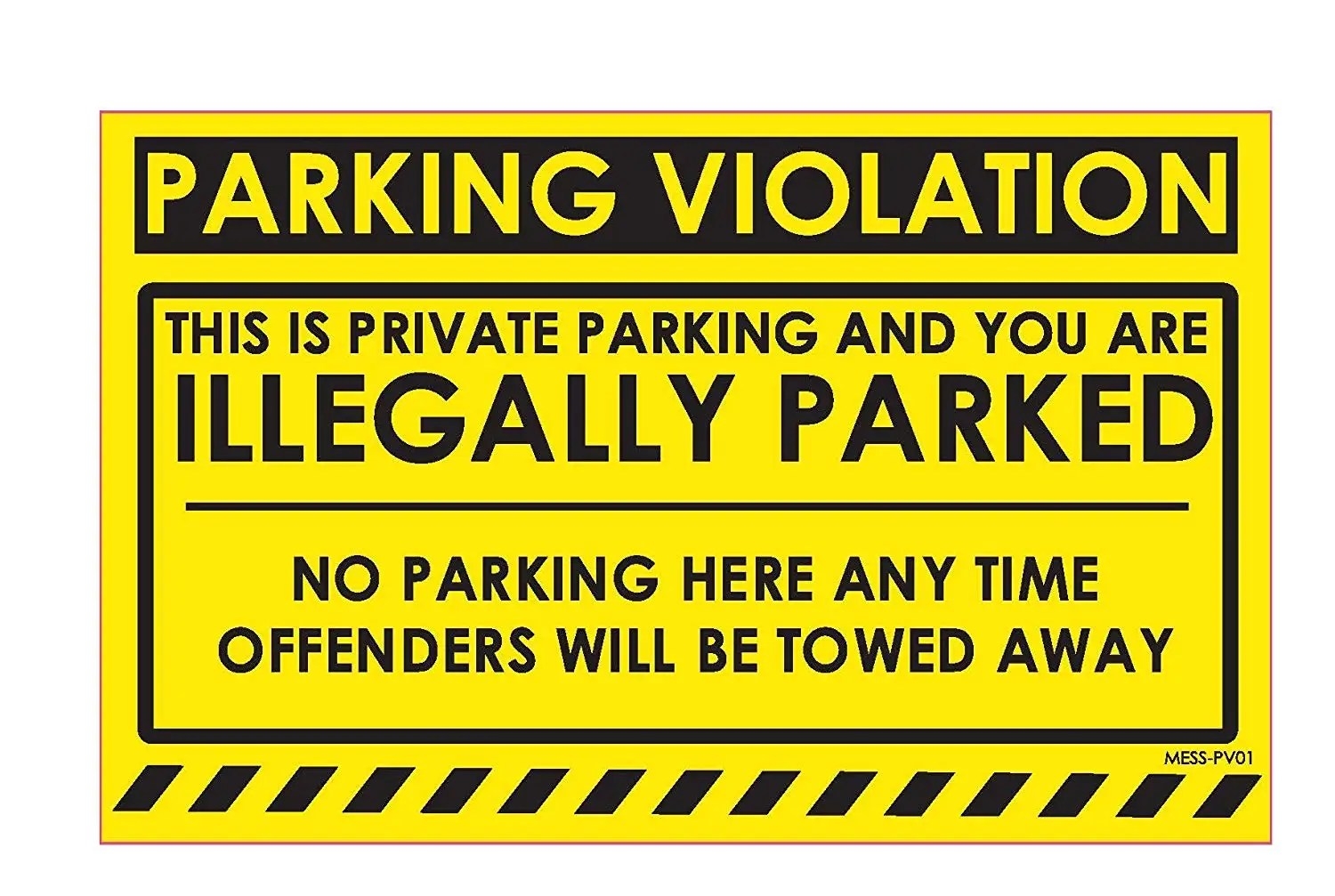 Parking Warning Notice Printable Printable Party Favors