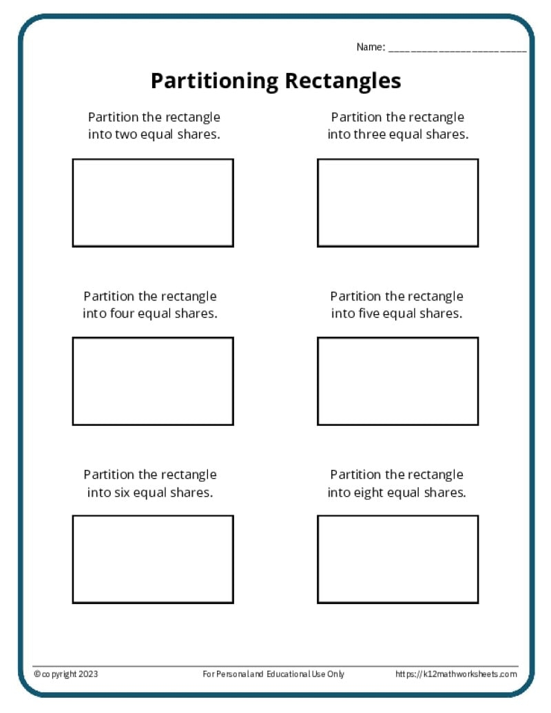 Free Printable Rectangle Worksheets