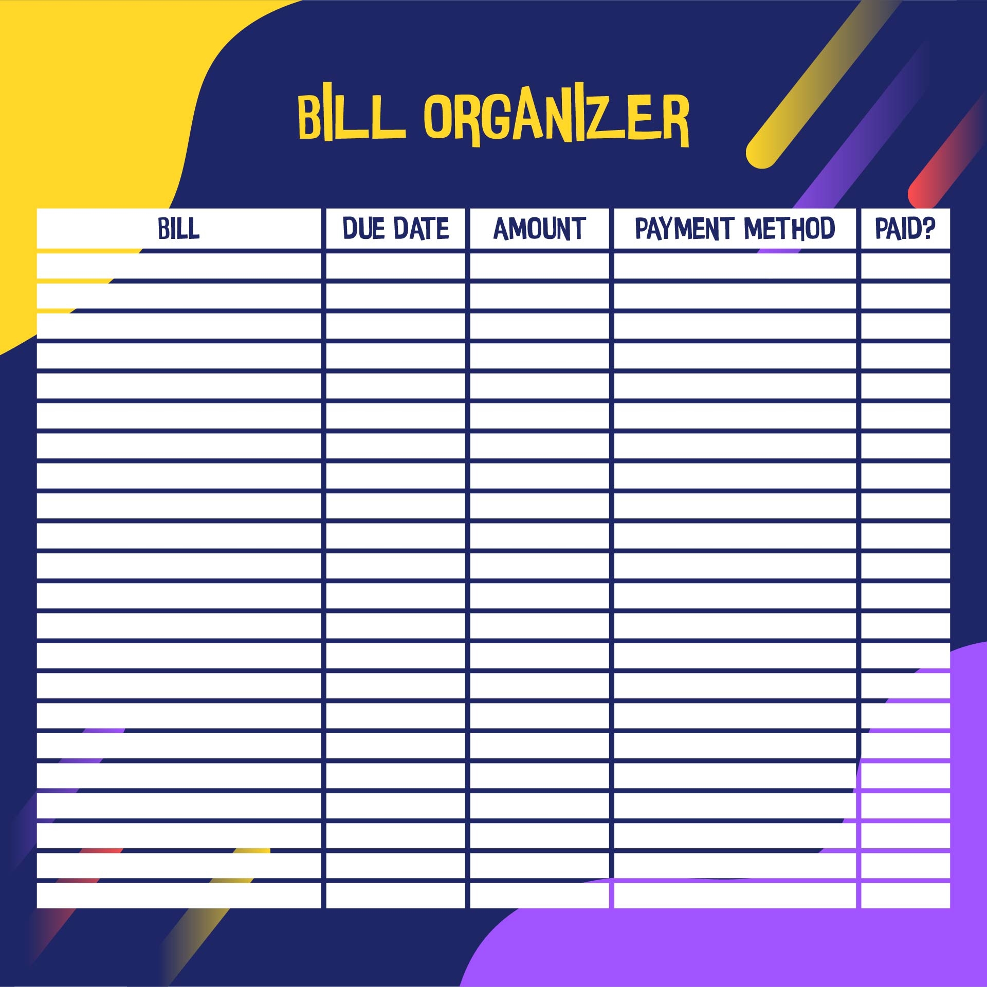 Pay Chart 10 Free PDF Printables Printablee