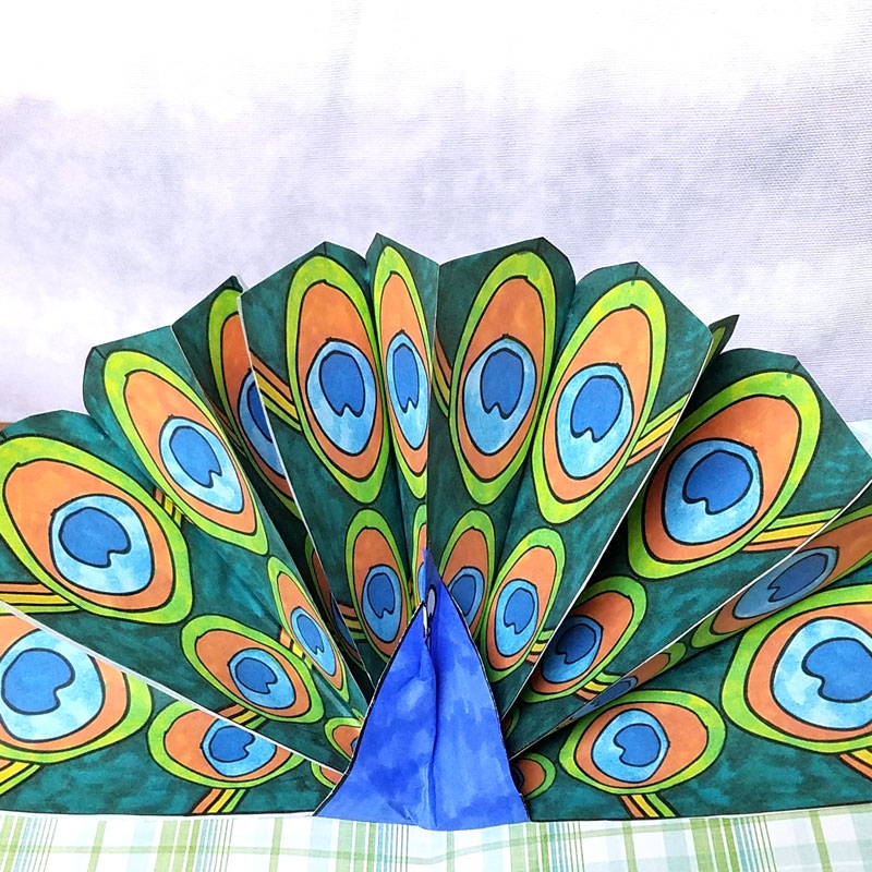 Peacock Craft Pop Up Paper Peacock With Free Printable Feathers Peacock Craft Pop Up Paper Peacock With Free Printable Feathers