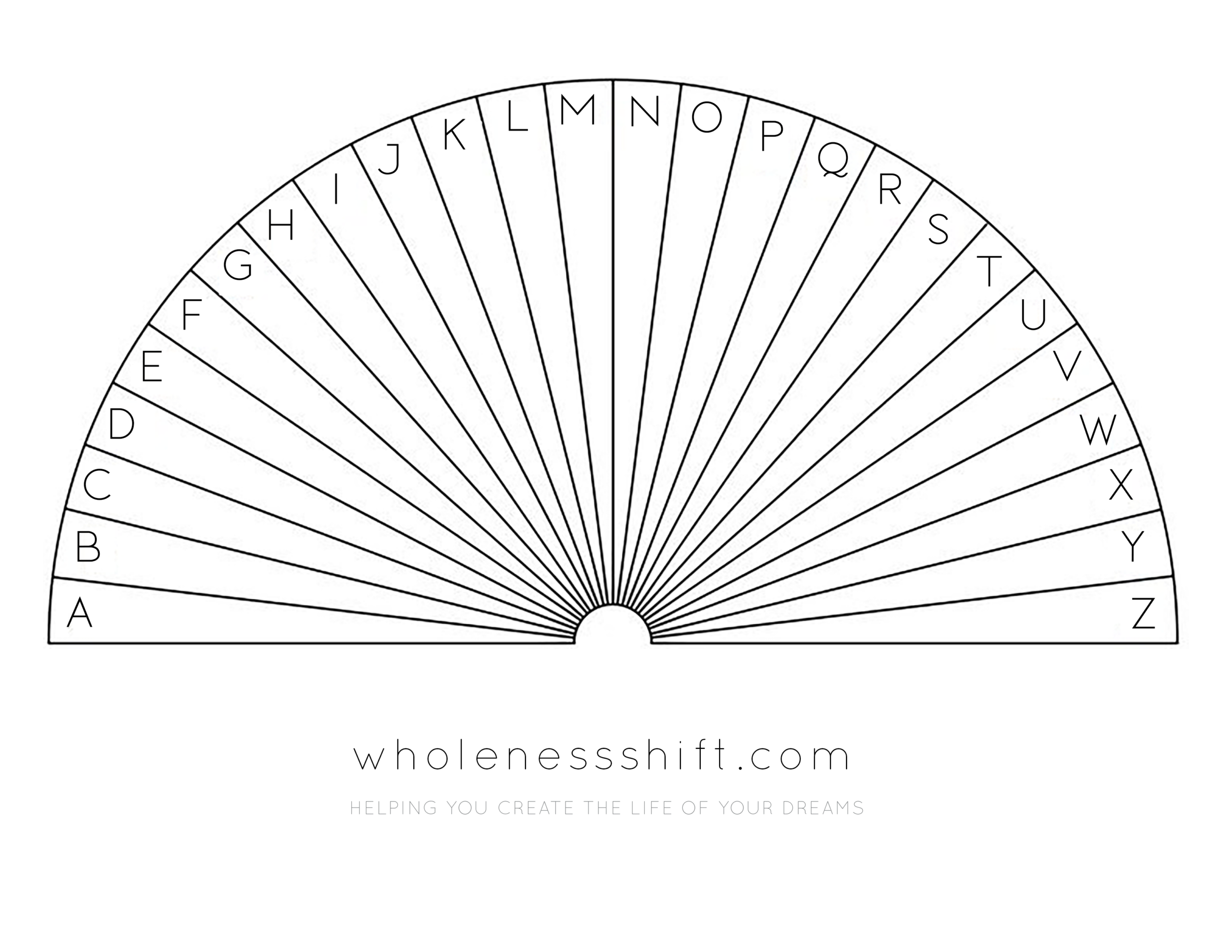 Pendulum Alphabet Chart The Wholeness Shift