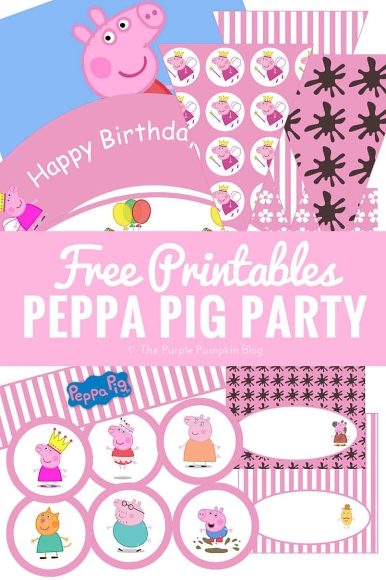 Peppa Pig Paper Chains Free Printables Family Set