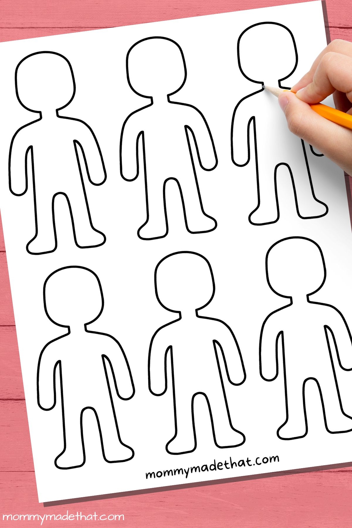 Person Outline And Templates Lots Of Free Printables 