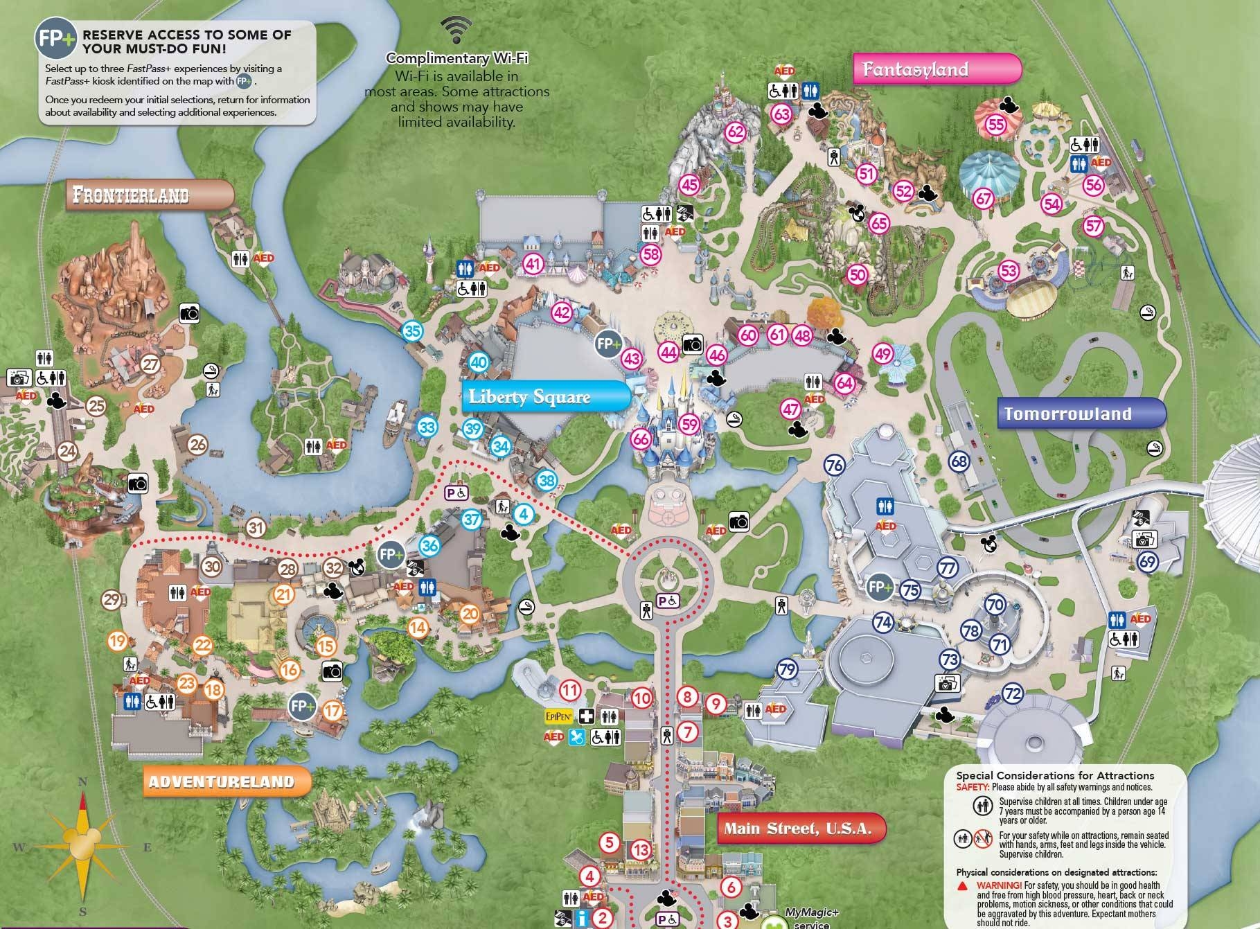 PHOTOS New Magic Kingdom Guide Map Shows Changes To The Hub Area Worksheets Library