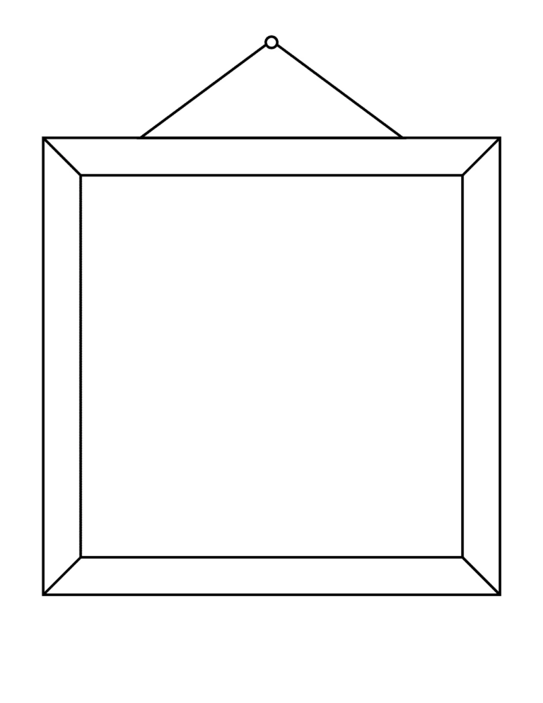 Picture Frame FREE Printable Template Planerium