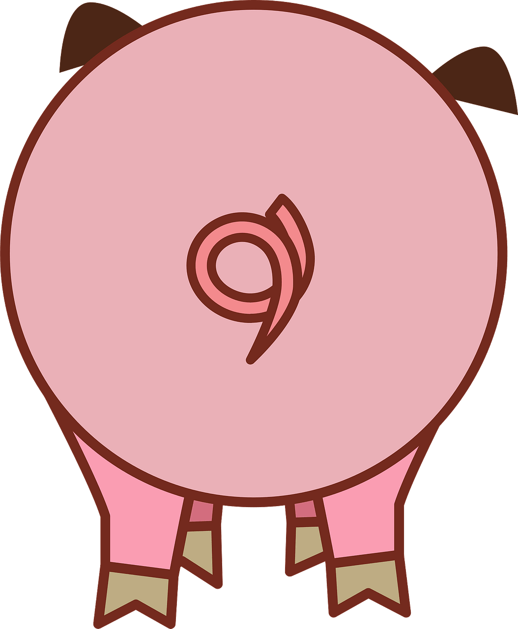 Pig s Tail Free Vector Clipart Images On Creazilla