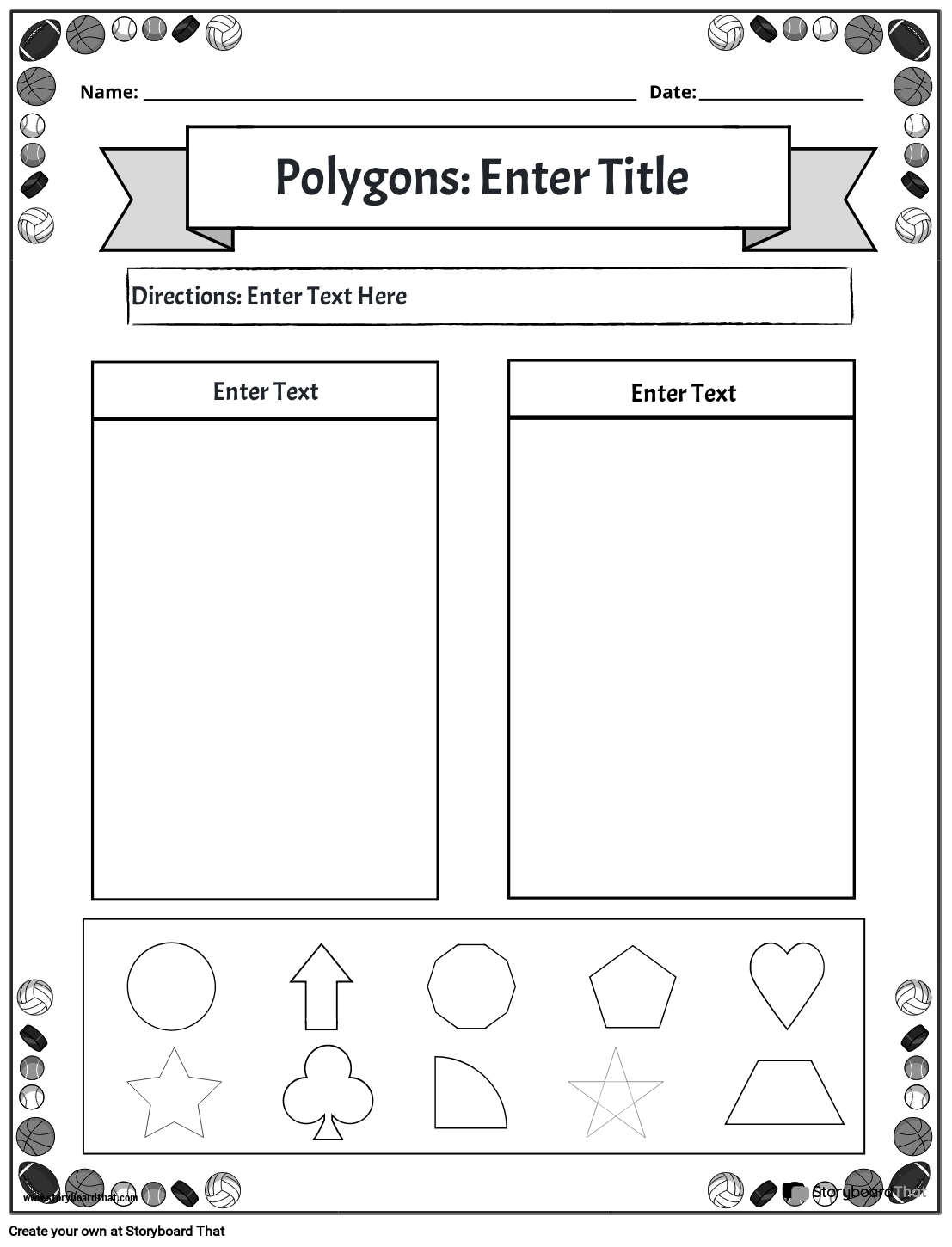 Printable Polygon Worksheets Printable Polygon Worksheets