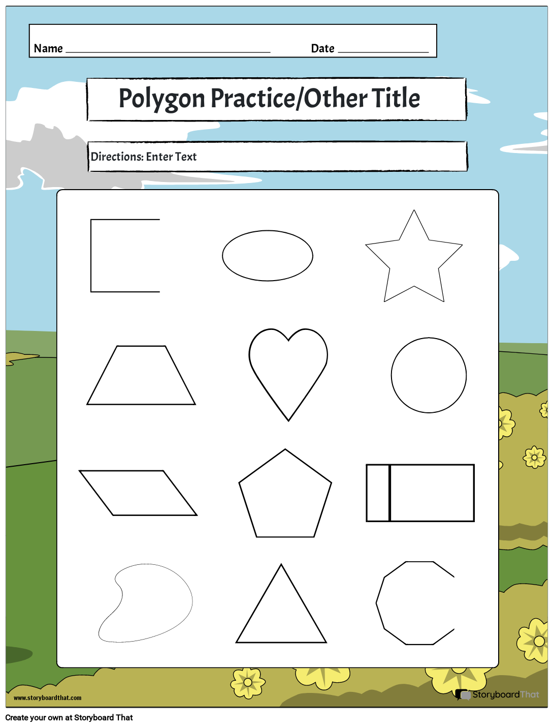 Polygon Worksheets Create Print With Storyboard That Polygon Worksheets Create Print With Storyboard That