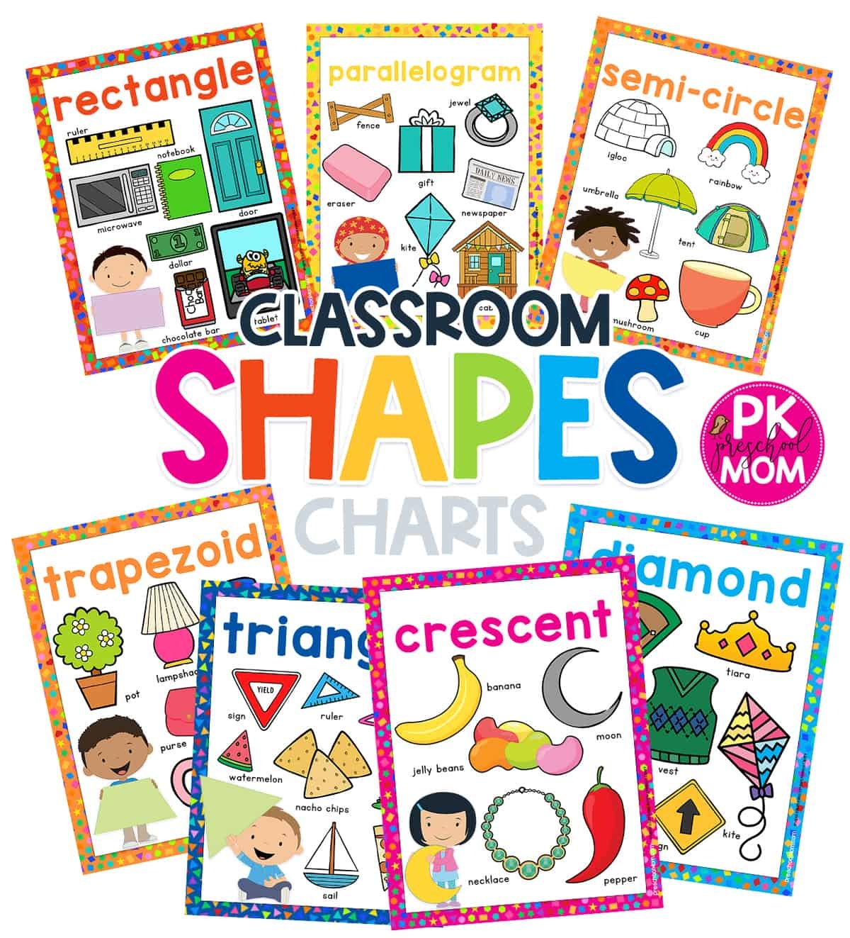 Preschool Shapes Charts Preschool Mom