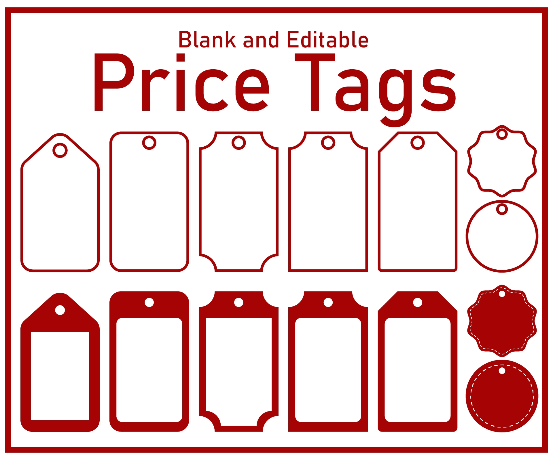 Price Tags Labels Template 10 Free PDF Printables Printablee