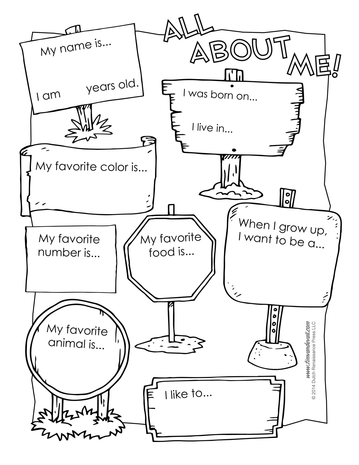 Printable All About Me Poster All About Me Template PDF Printable All About Me Poster All About Me Template PDF