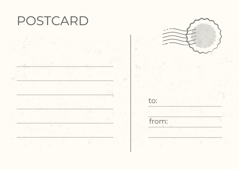 Printable And Customizable Postcard Templates Canva