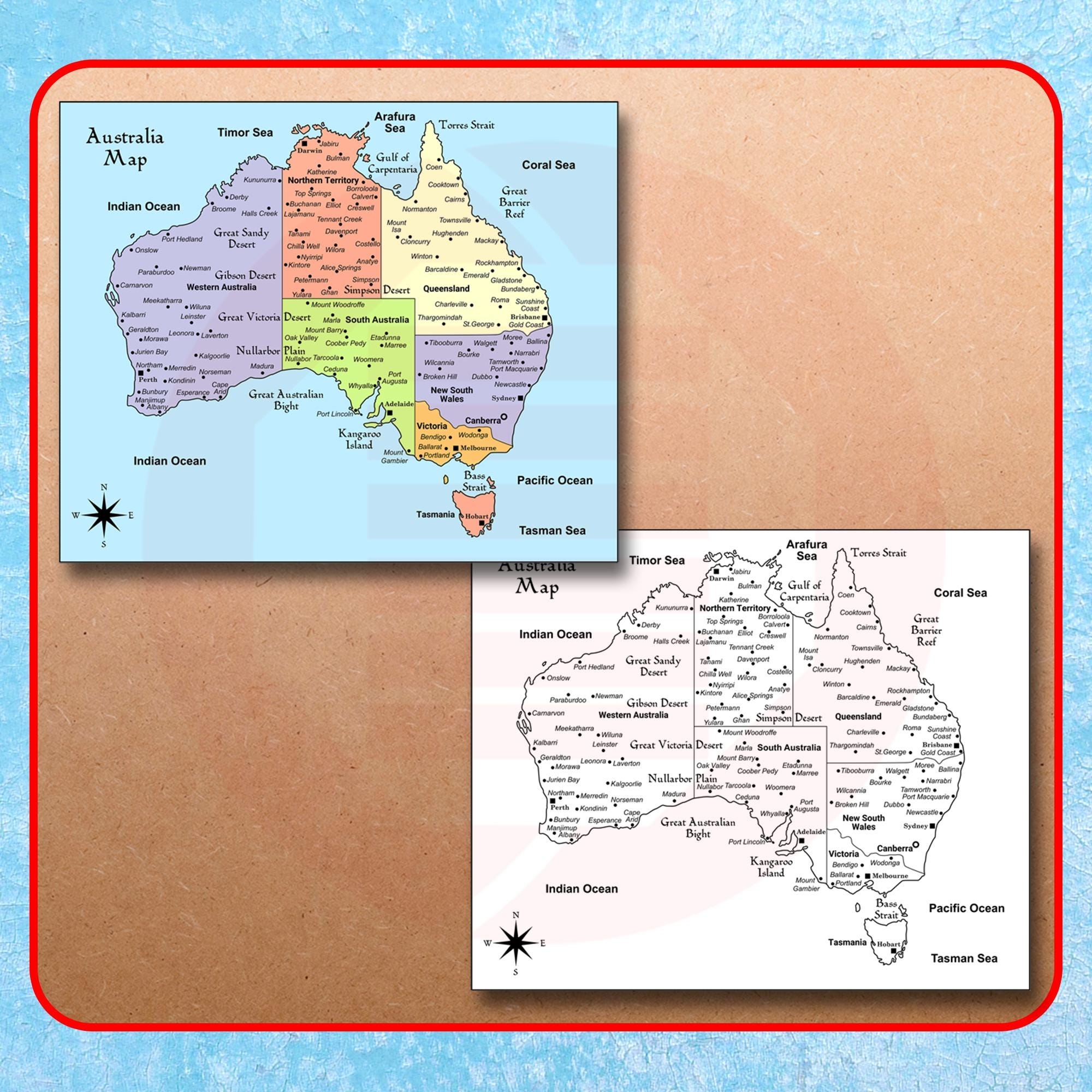 Printable Australia Political Map Australia Travel Map Plans Printable Australia Political Map Australia Travel Map Plans