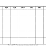 Printable Blank Calendar Templates Wiki Calendar
