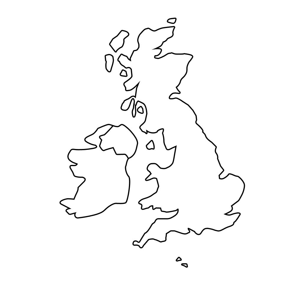 Printable Blank Map Of The UK