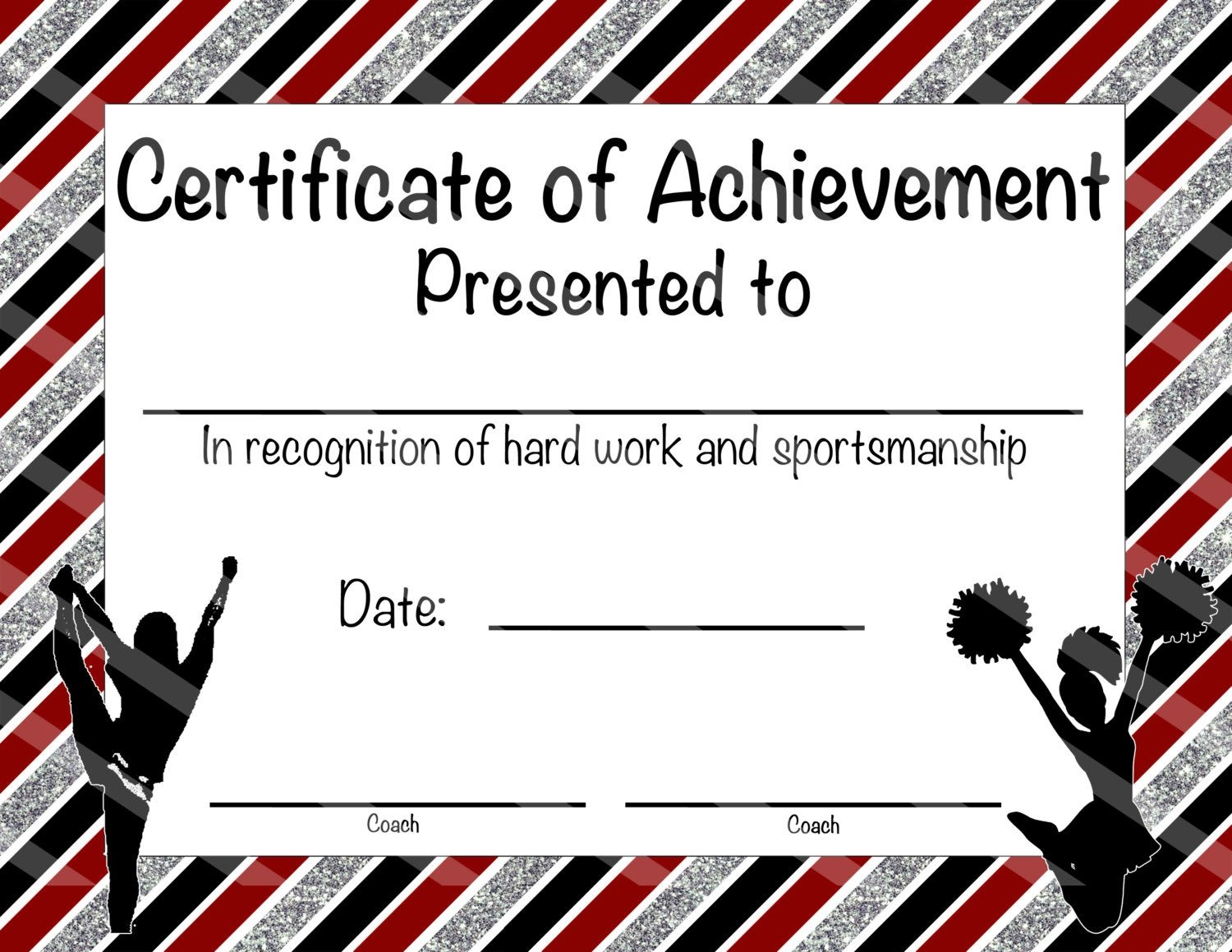 Printable Cheerleading Awards Certificates Worksheets Library