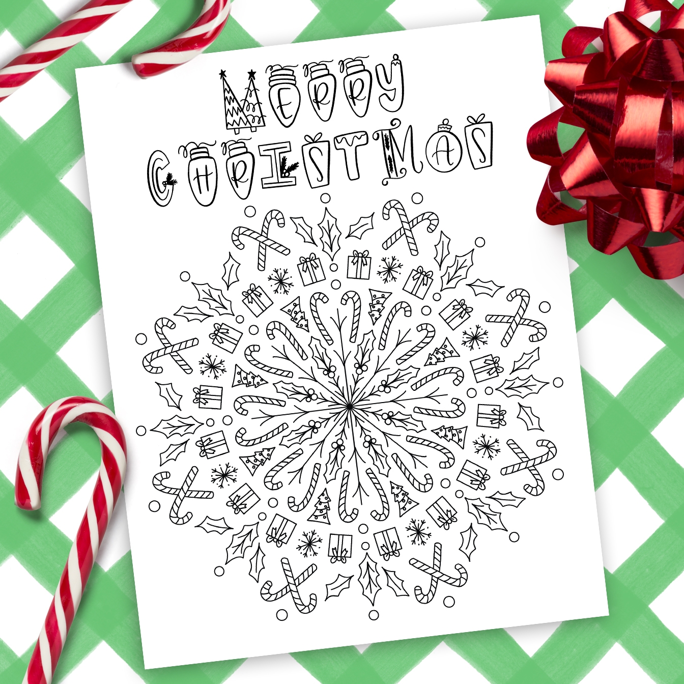 Merry Christmas Coloring Sheets Printable
