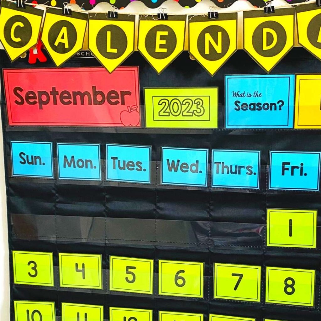 PRINTABLE CLASSROOM CALENDAR SET That Is Ink friendly