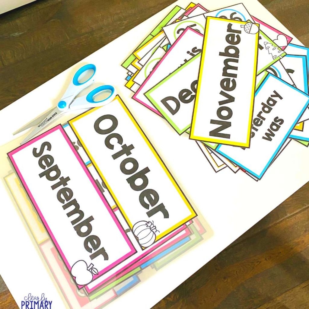 PRINTABLE CLASSROOM CALENDAR SET That Is Ink friendly