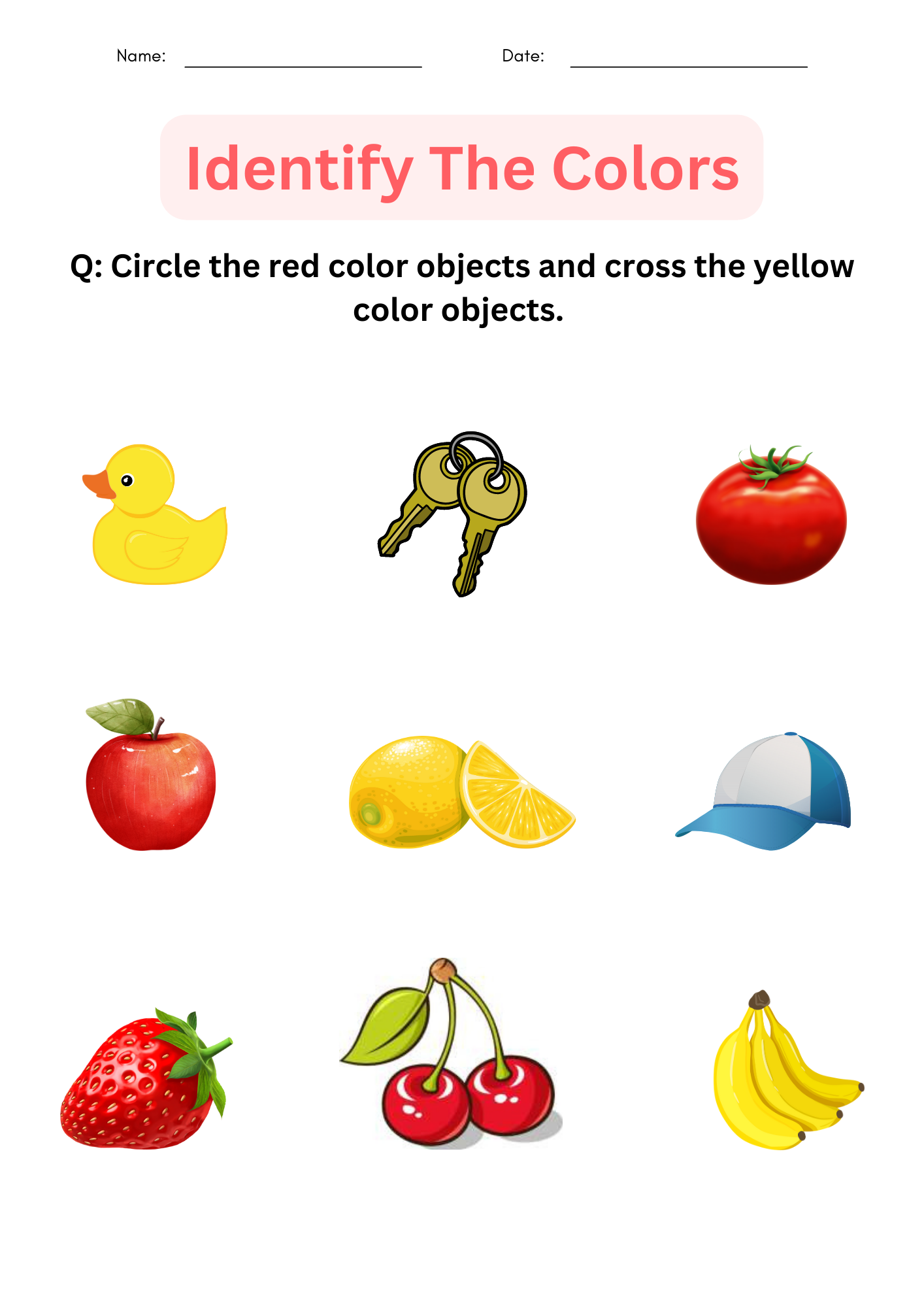 Printable Color Identification Matching Colors Worksheets For Kindergarten Made By Teachers Printable Color Identification Matching Colors Worksheets For Kindergarten Made By Teachers