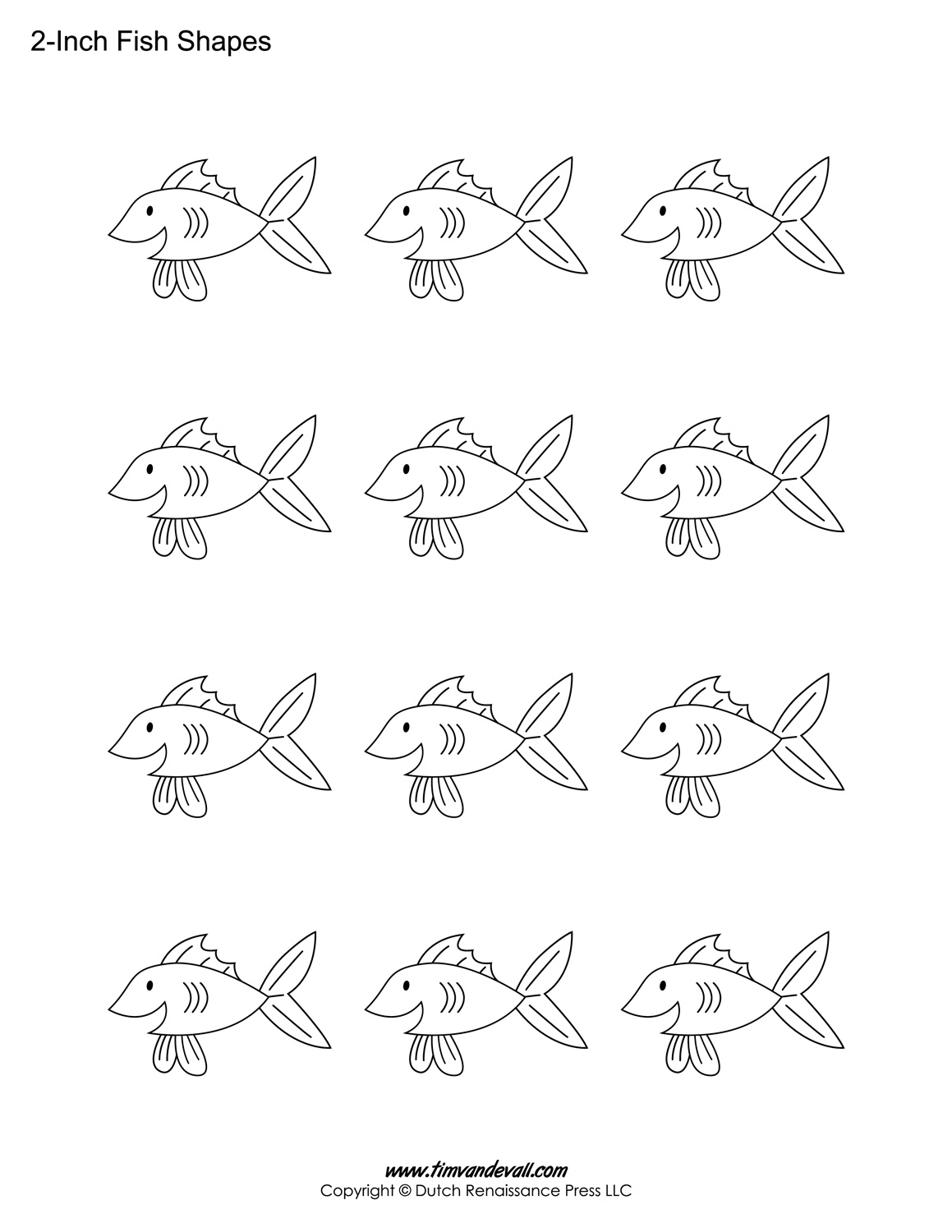 Printable Fish Templates For Kids Fish Shapes Tims Printables Worksheets Library
