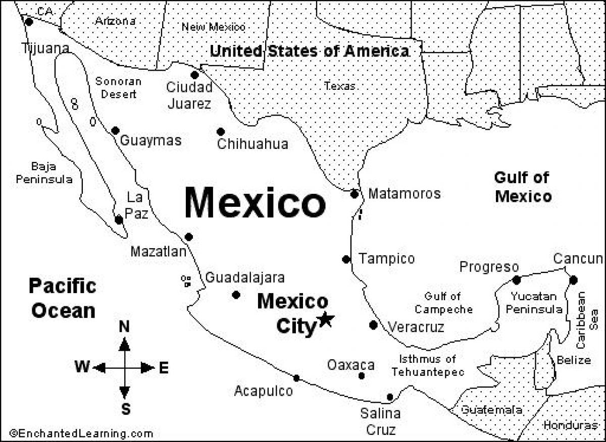 Central America Printable Map