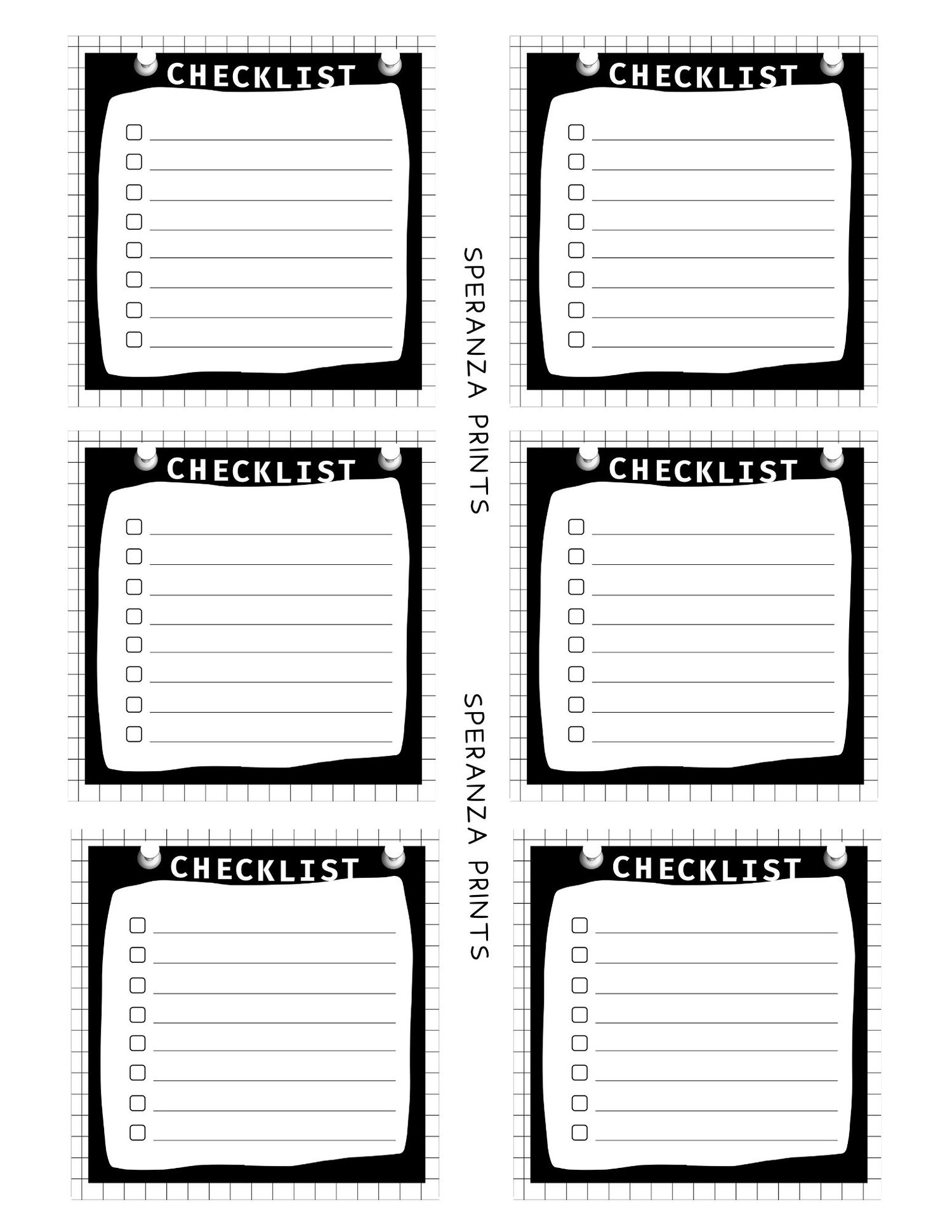 Printable Memo Notes Black White Printer Friendly Payhip