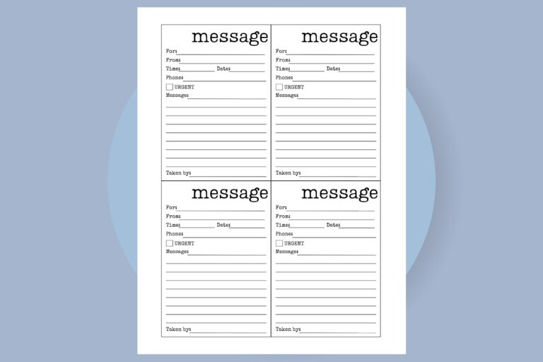 Printable Message Form Missed Call PDF Phone Message Memo Template Minimalistic Message Form For Work Etsy
