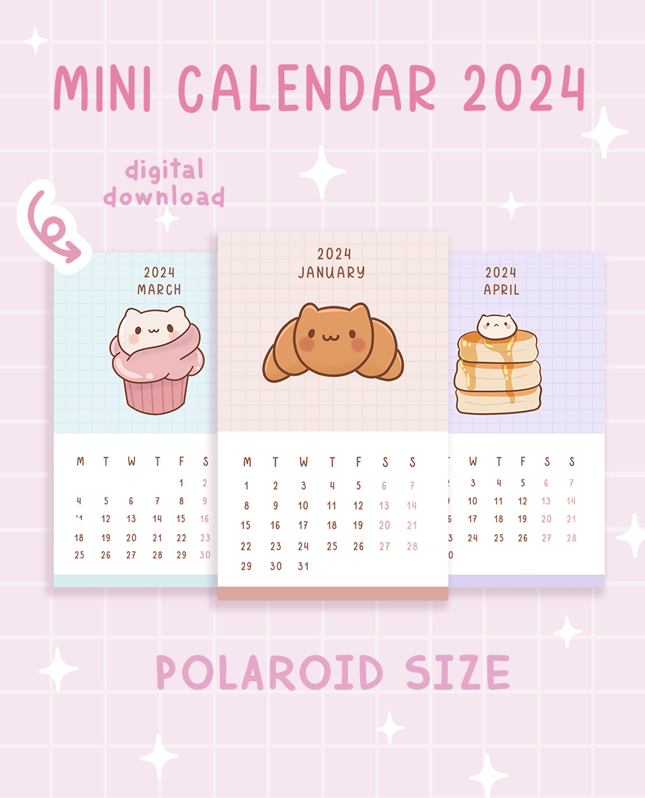 Mini Printable Calendar Mini Printable Calendar