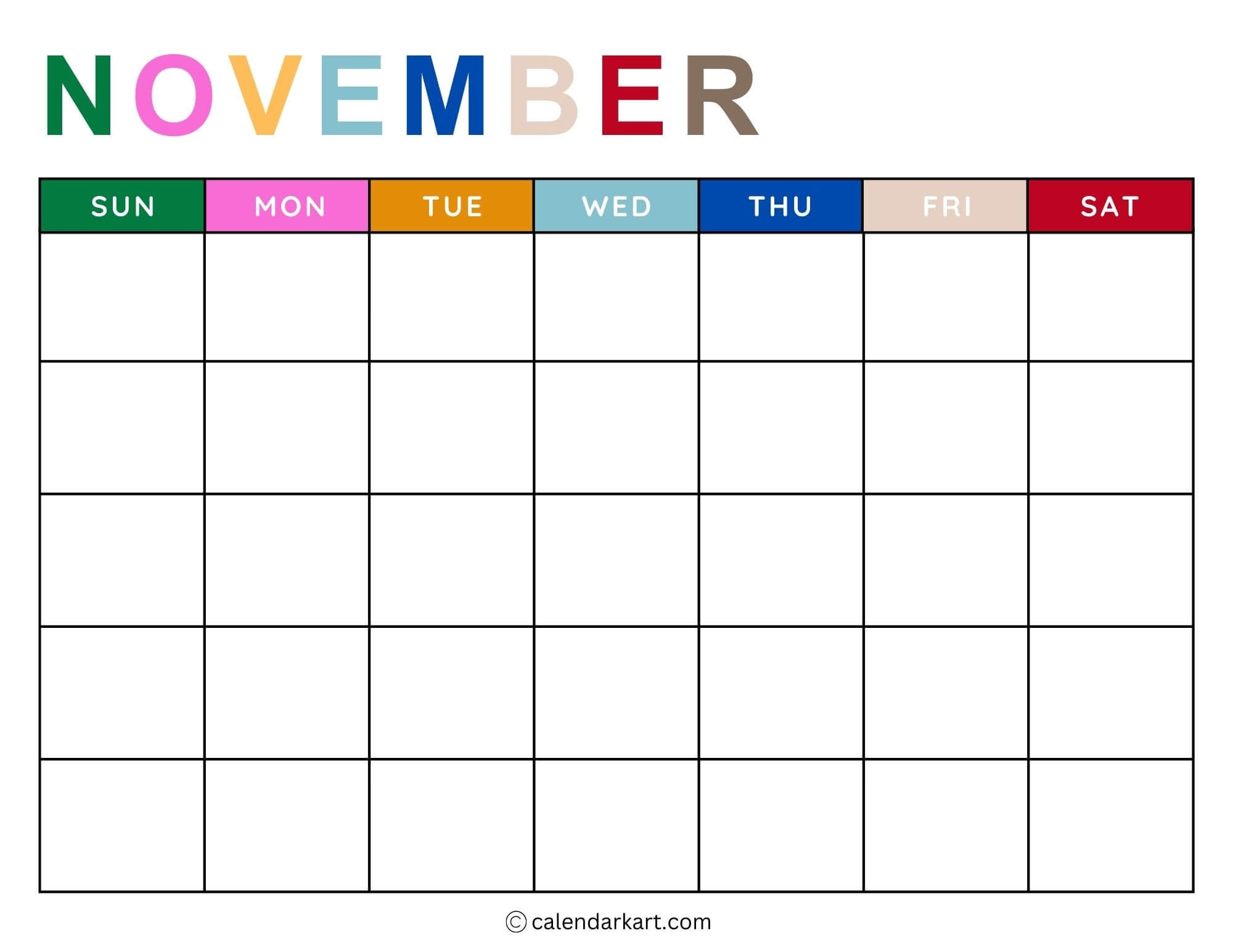 Free Printable Pdf Calendar Templates