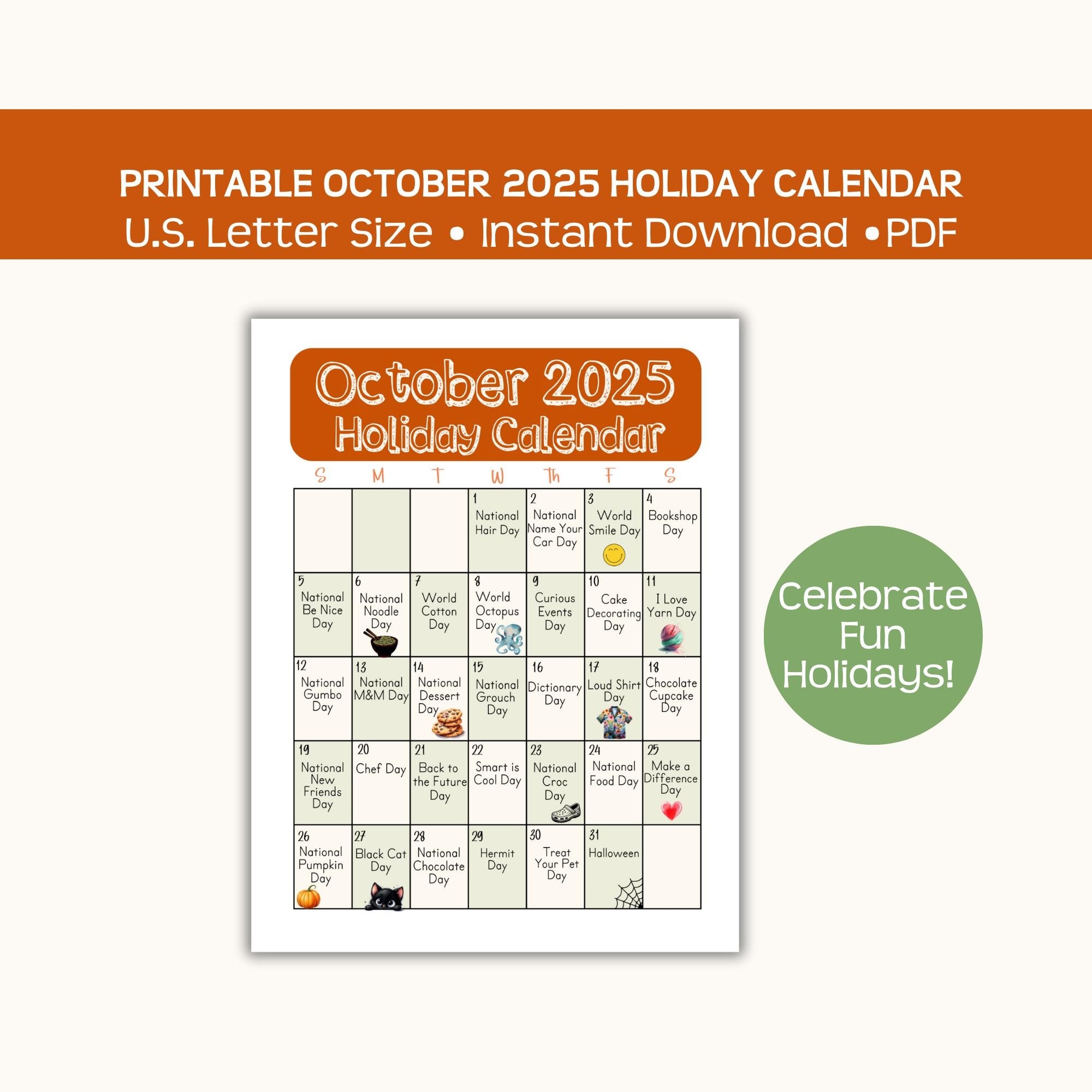 October 2025 Calendar Holidays October 2025 Calendar Holidays
