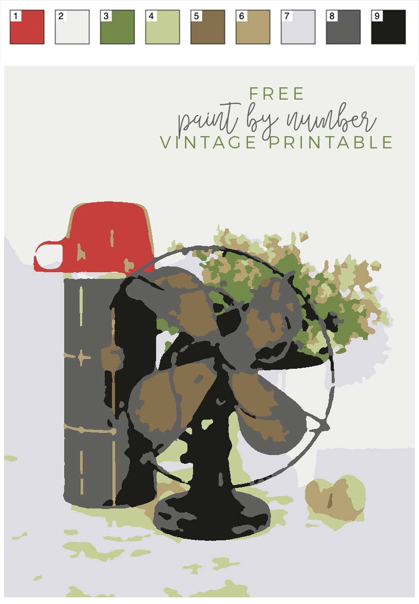 Printable Paint By Number Art DIY Crafts