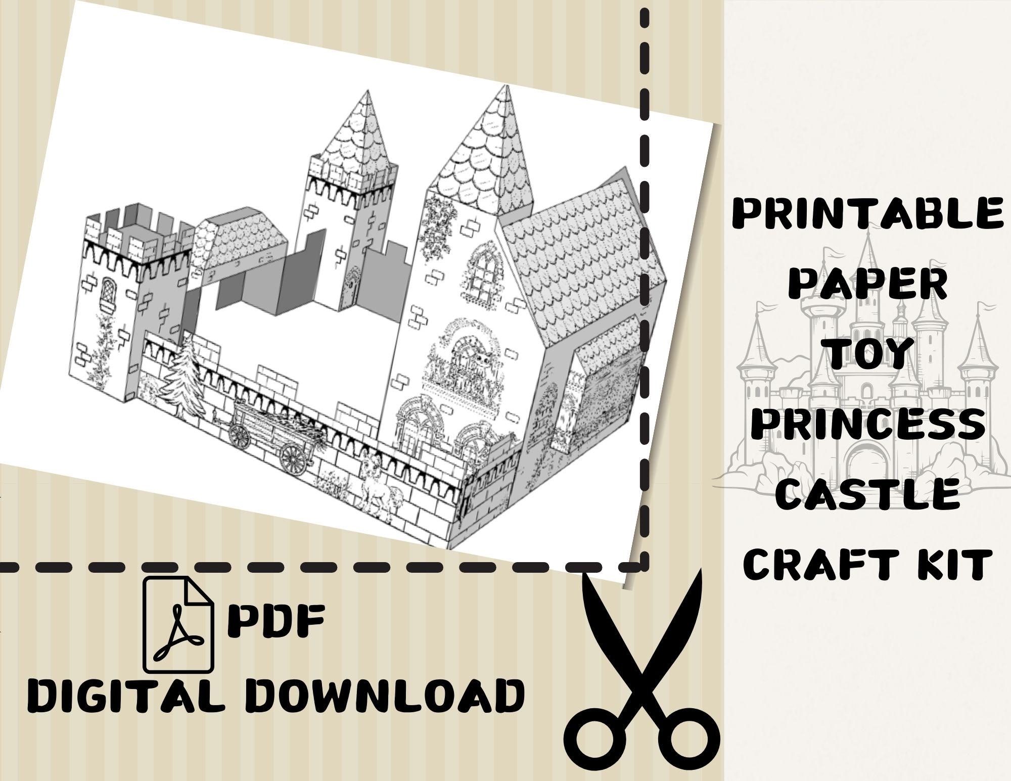 Printable Paper Toy Princess Castle Paper Craft Kit Coloring Pages For Kids Coloring Printable Templates Paper Craft Activity For Kids Etsy Printable Paper Toy Princess Castle Paper Craft Kit Coloring Pages For Kids Coloring Printable Templates Paper Craft Activity For Kids Etsy