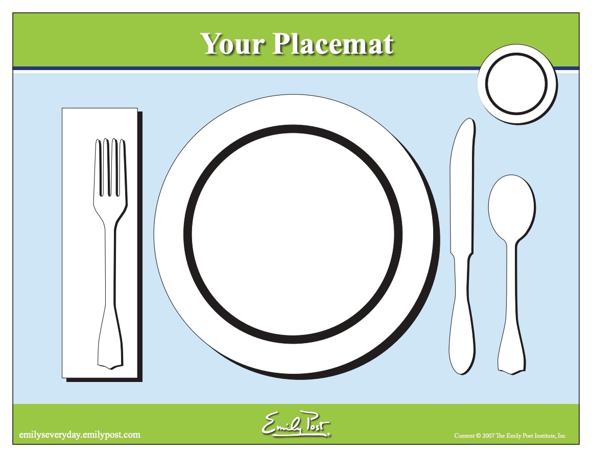 Free Printable Place Setting Template