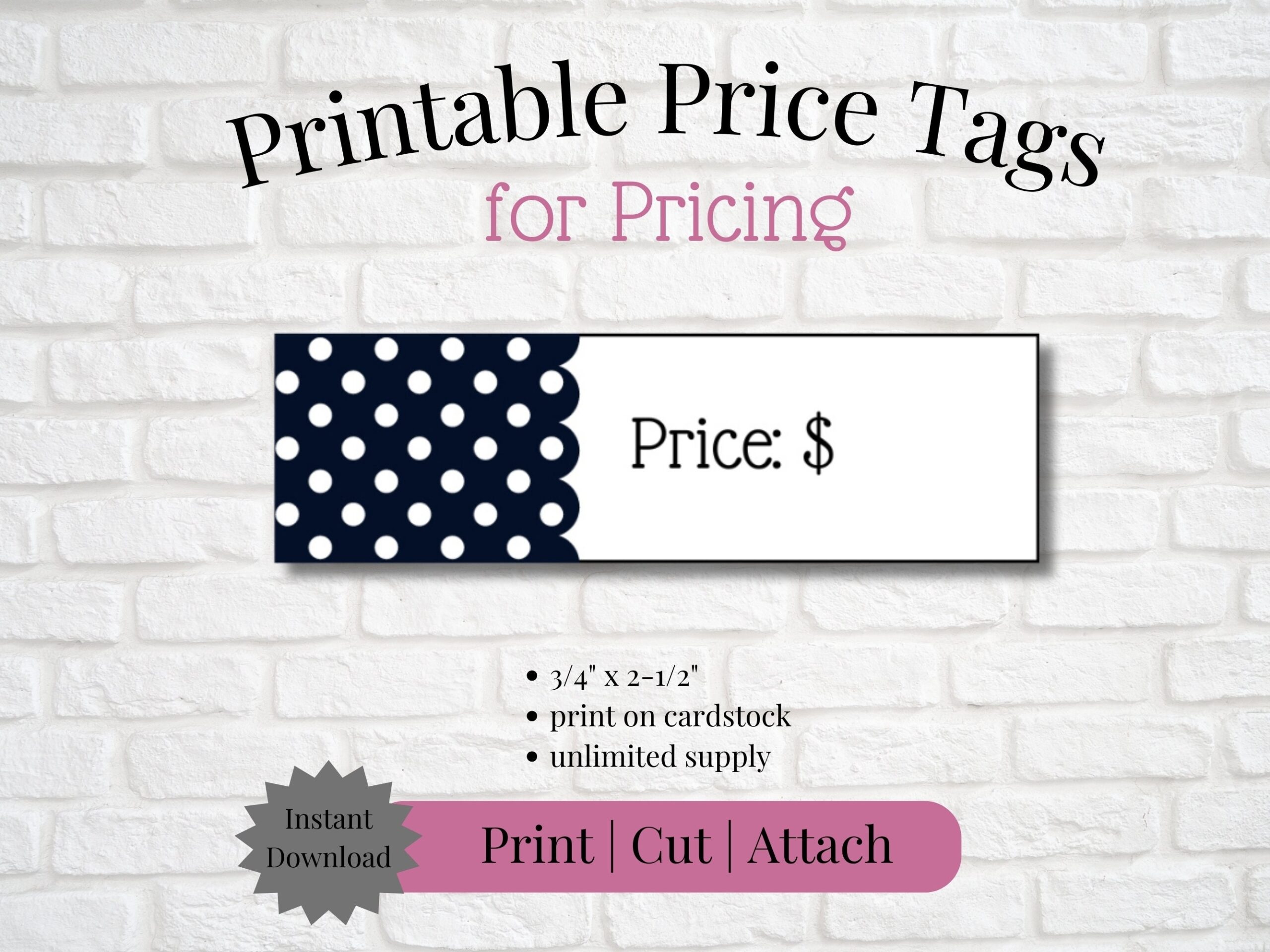 Free Printable Price Sign Template