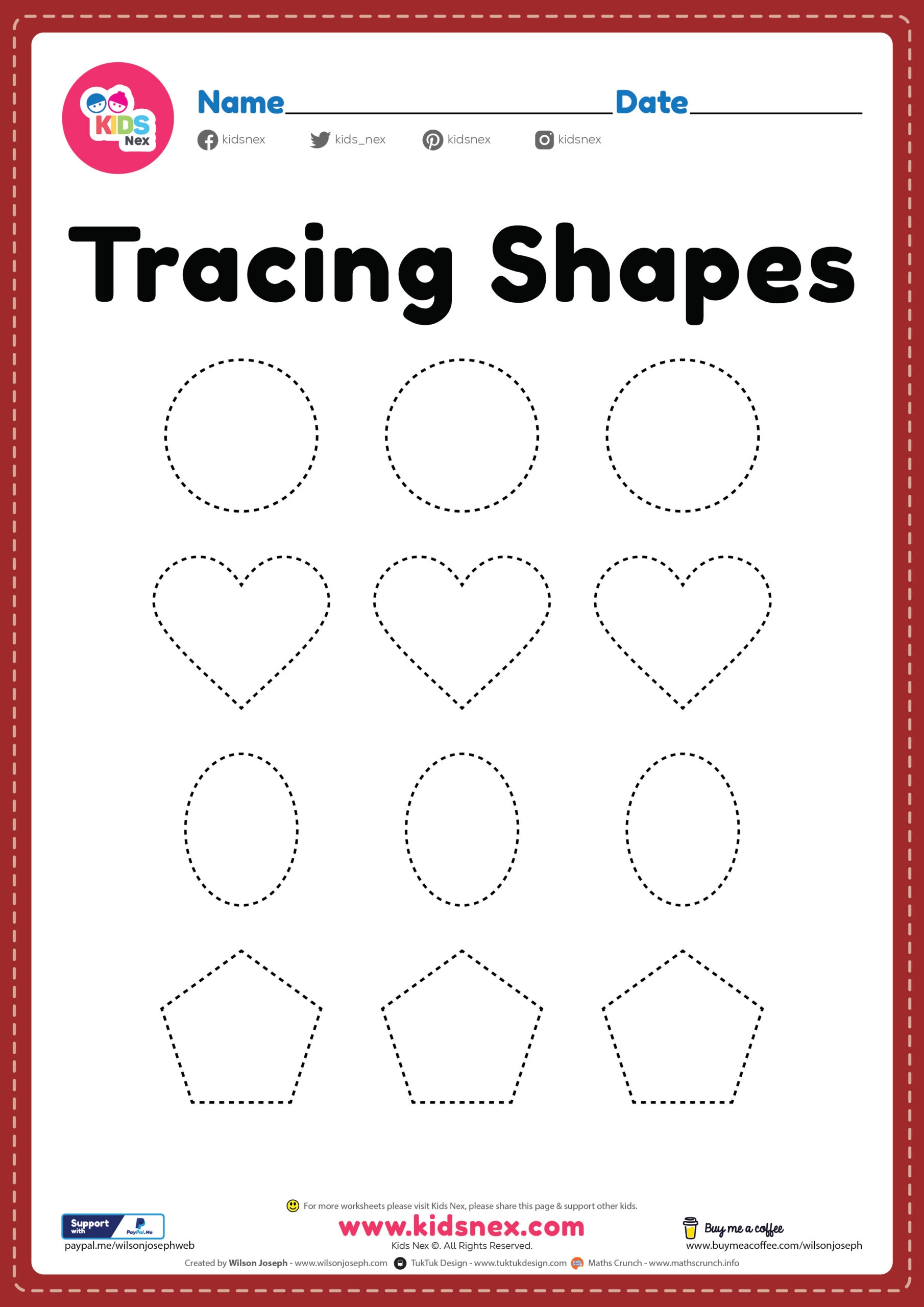 Free Printable Preschool Shapes Worksheets