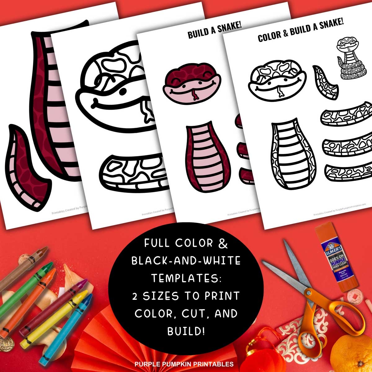 Free Printable Snake Craft Template