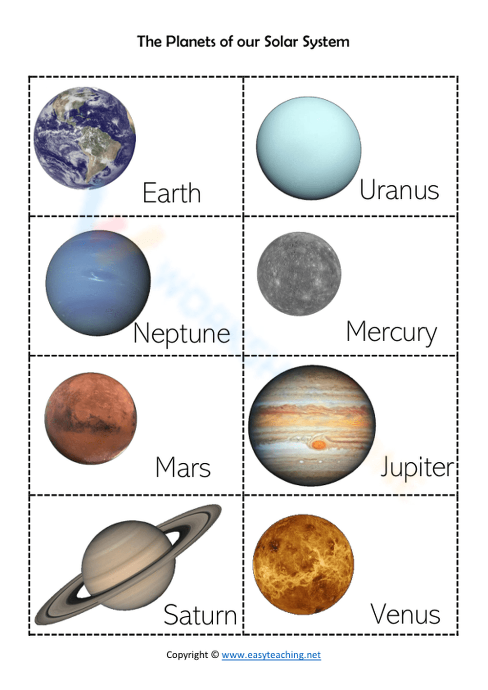 Printable Planet Worksheets Printable Planet Worksheets