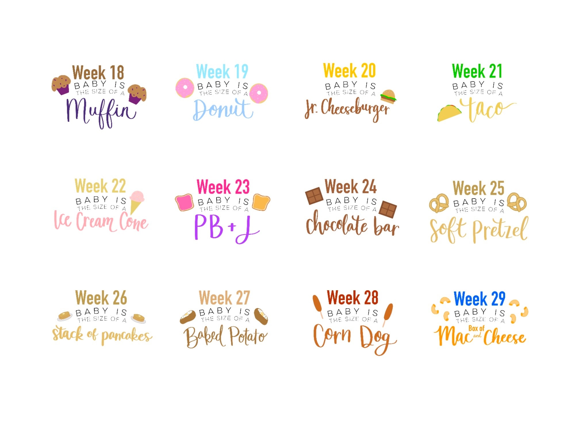 Printable Unique Pregnancy Week by week Signs Fun Funny Foods Signs How Big Is Baby This Week Chart PRINTABLE Signs Etsy Printable Unique Pregnancy Week by week Signs Fun Funny Foods Signs How Big Is Baby This Week Chart PRINTABLE Signs Etsy