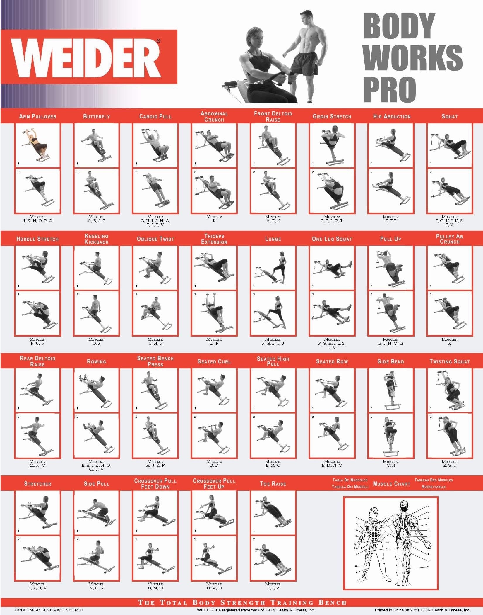 Printable Weider Ultimate Body Works Exercises PDF Download Printable Weider Ultimate Body Works Exercises PDF Download