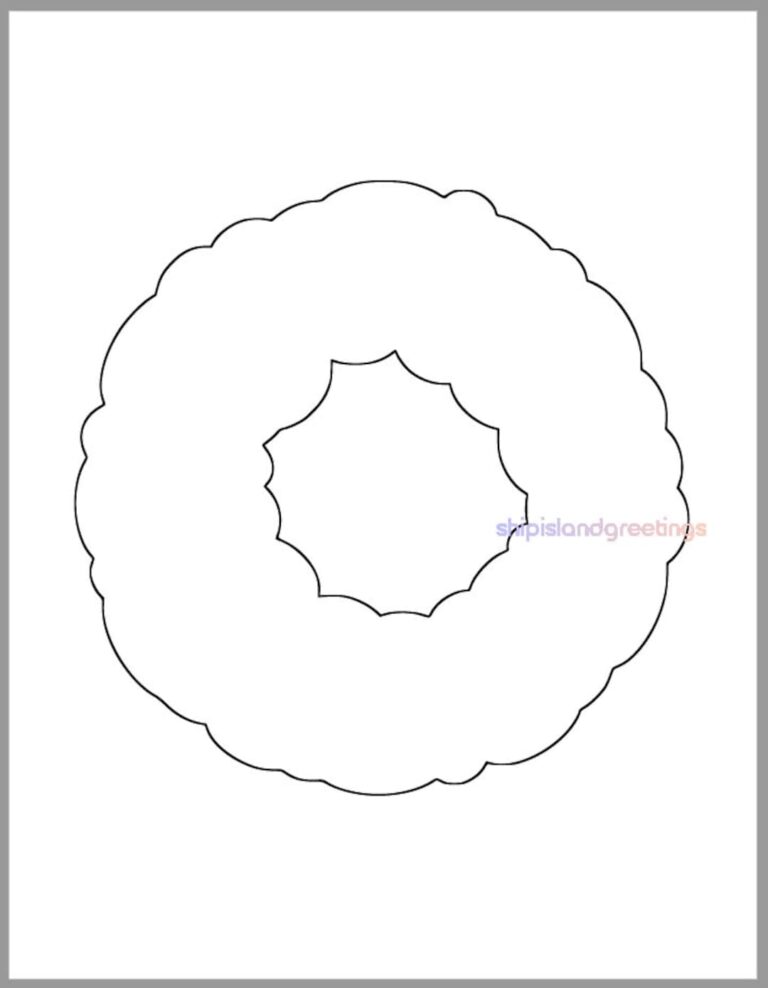 Printable Wreath Template pdf Download christmas Cutouts classroom Decor large Wreath Cutout holiday Craft Page kids Art preschool Crafts Etsy Australia