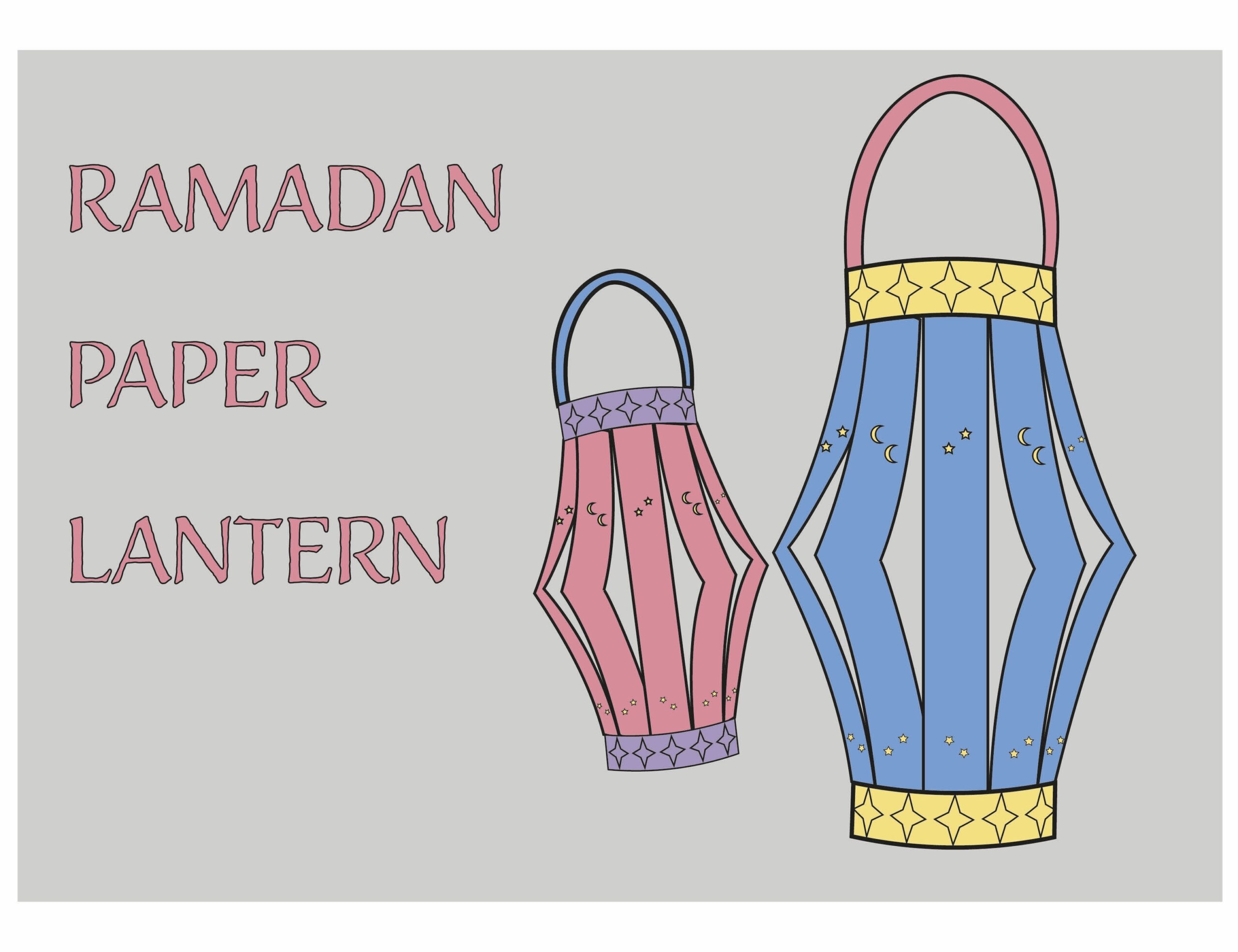 Free Printable Ramadan Lantern Template Pdf Free Printable Ramadan Lantern Template Pdf