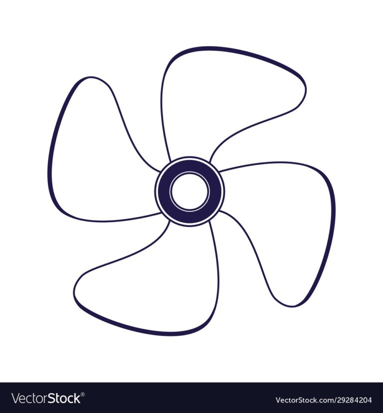 Propeller Icon Image Flat Design Royalty Free Vector Image