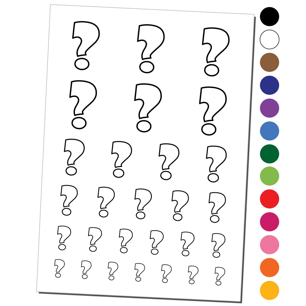 Free Printable Question Mark Template
