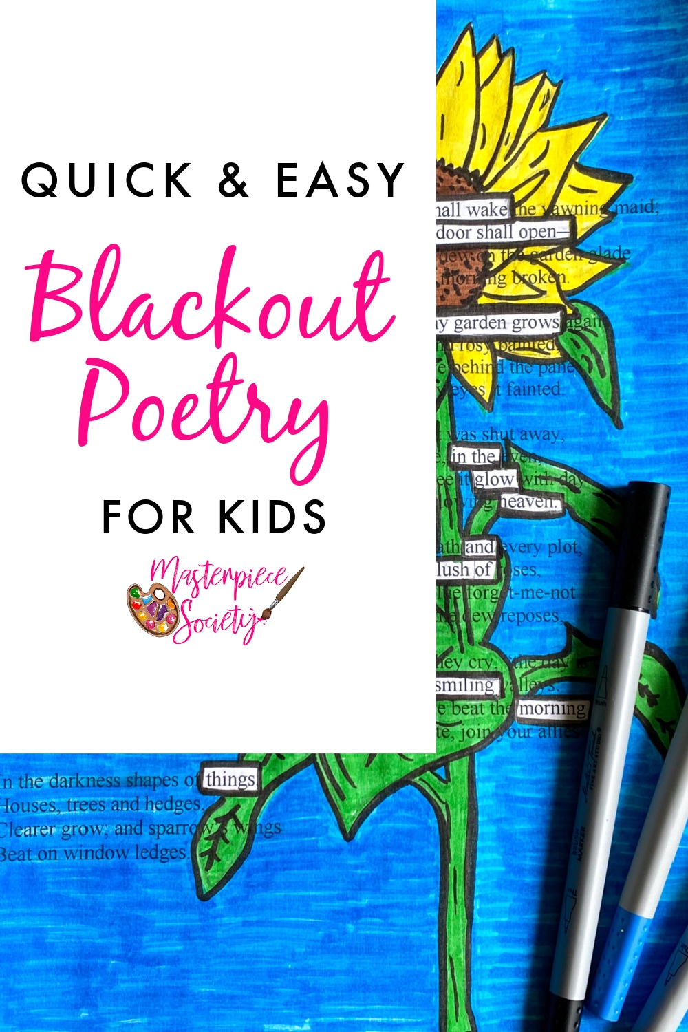 Printable Blackout Poetry Worksheet Pdf