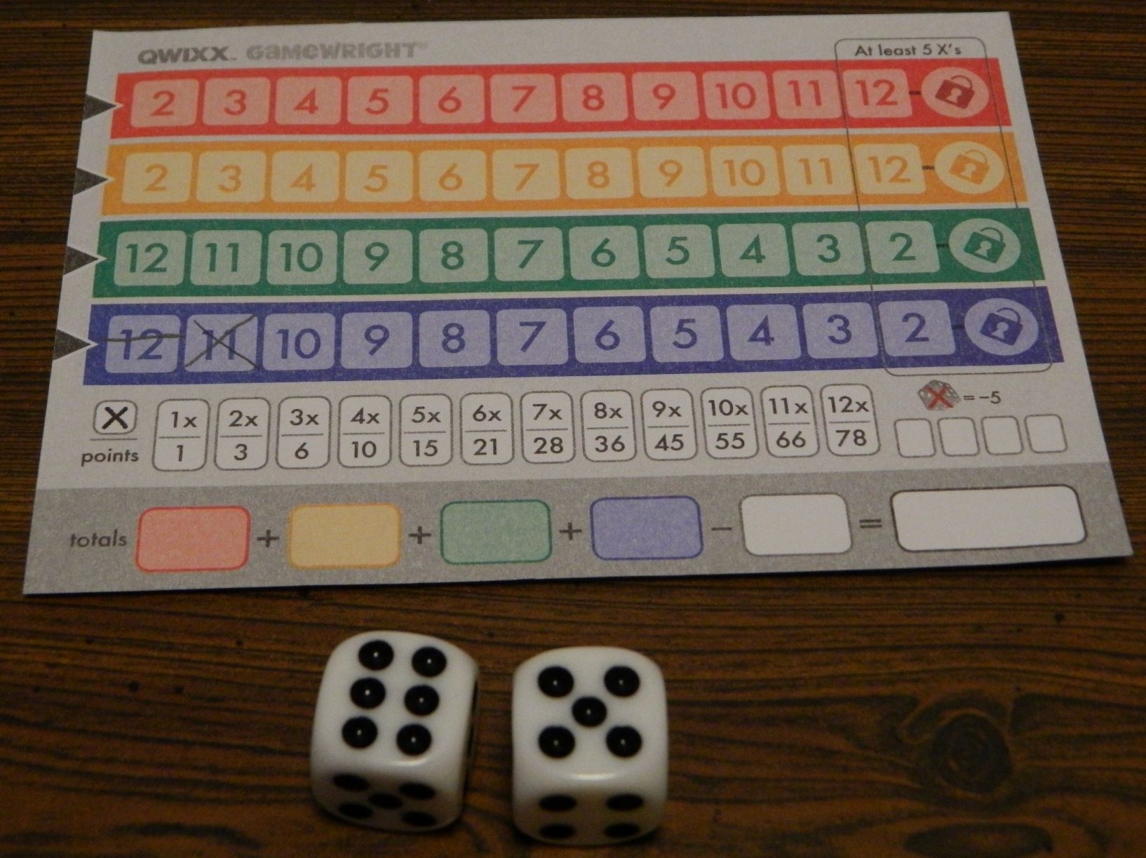 Qwixx Dice Game Review And Rules Geeky Hobbies