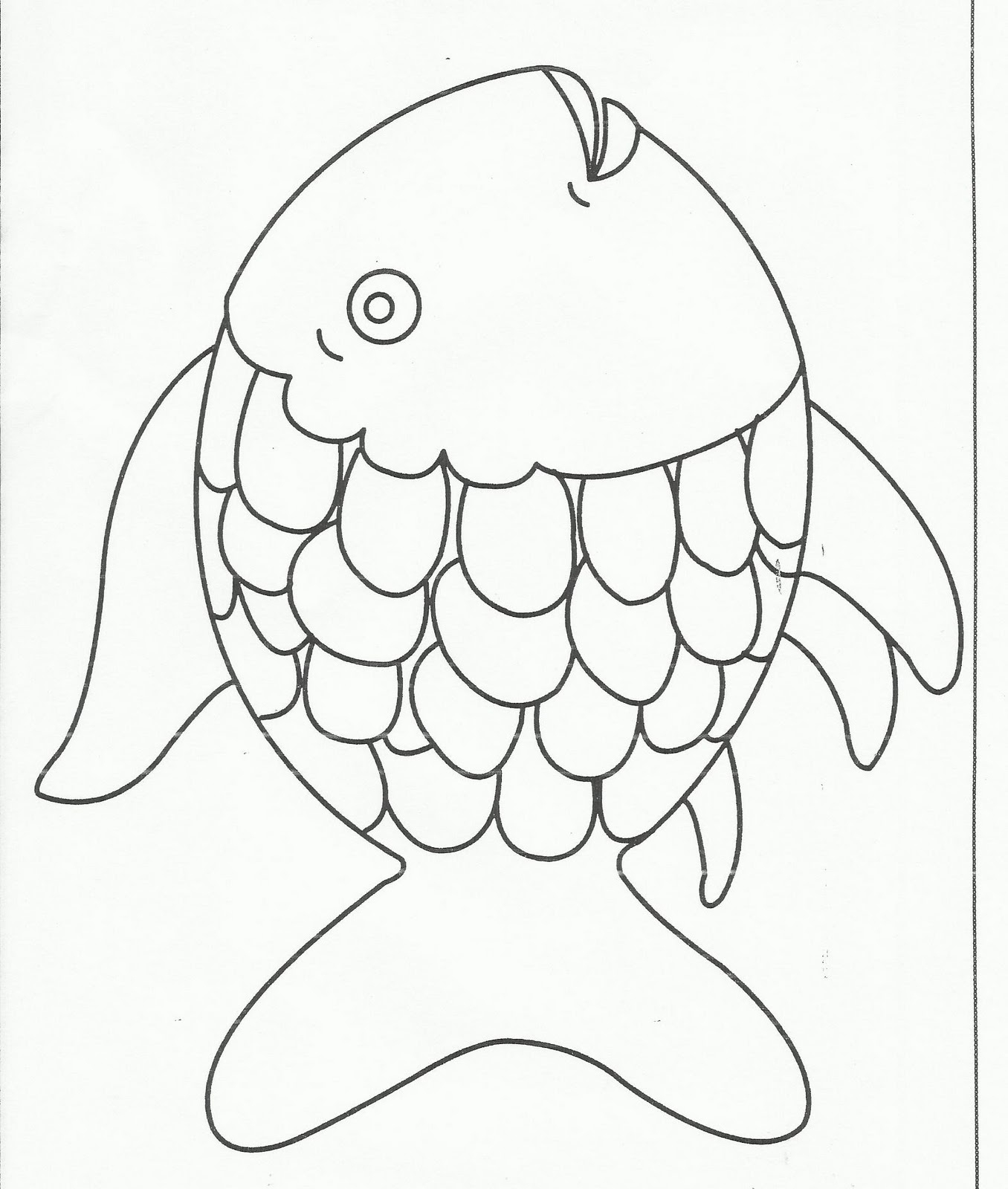 Rainbow Fish Clip Art Black And White Clip Art Library Worksheets Library